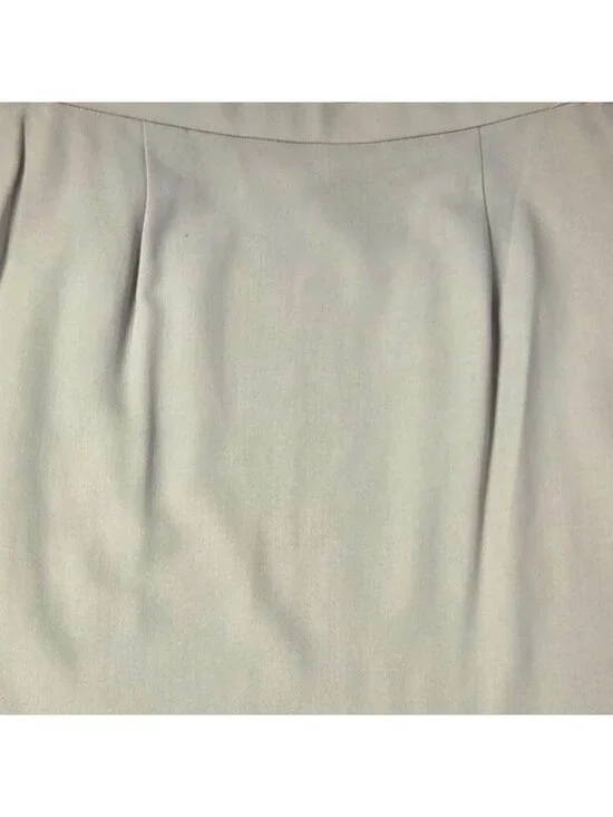 Vintage Giorgio Armani Beige Pure New Wool Pencil Skirt Made In Italy 32" Waist - Picture 3 of 6